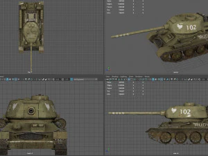 t-34-85 Rudy Modelo 3D