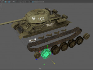 t-34-85 rudy Modello 3D