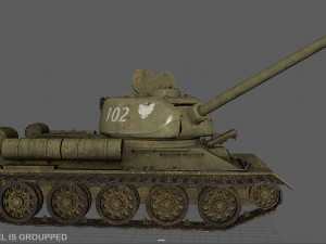 t-34-85 rudy Modello 3D