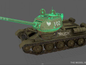 t-34-85 Rudy Modelo 3D