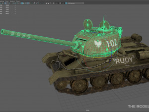 t-34-85 rudy Modello 3D