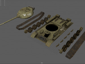 t-34-85 rudy Modello 3D