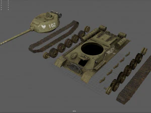 t-34-85 Rudy Modelo 3D