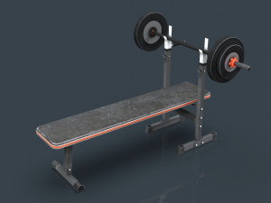 weight bench 3D Model