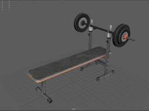 weight bench Model 3D