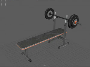 weight bench 3D Model