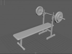 weight bench Model 3D