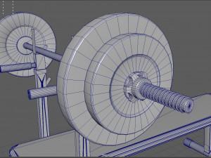 weight bench Model 3D