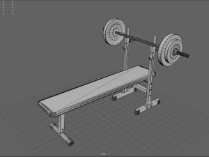 weight bench Model 3D