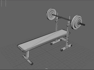 weight bench 3D Model