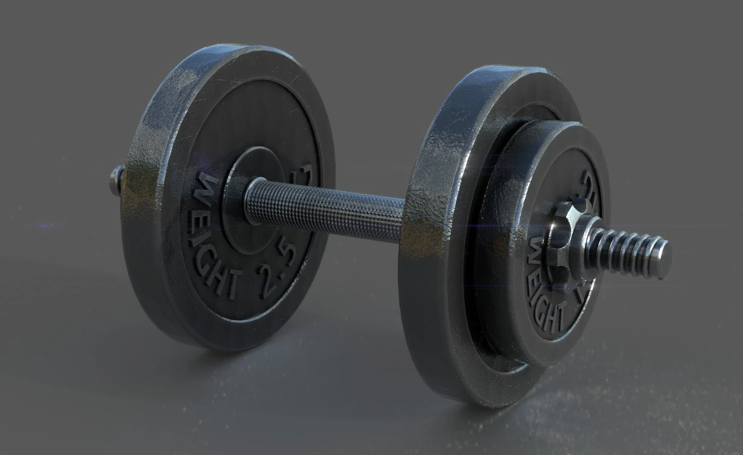 dumbbell 3D Model .c4d .max .obj .3ds .fbx .stl .blend 