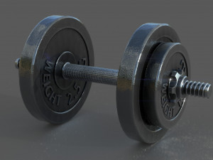 dumbbell 3D मॉडल