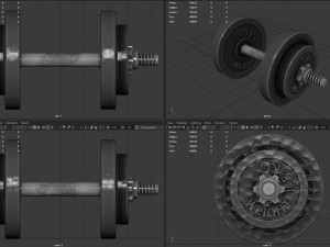 dumbbell Modello 3D