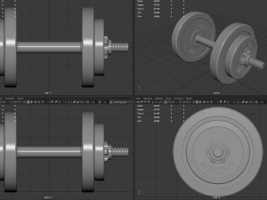 dumbbell Modello 3D