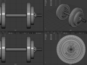 dumbbell Modello 3D