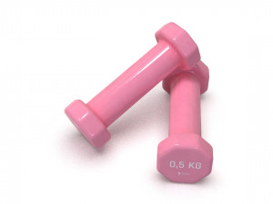 plastic dumbbells 05 kg 3D मॉडल
