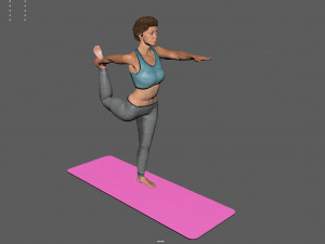 pilates pose 1 3D Модель