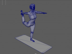 pilates pose 1 3D Модель