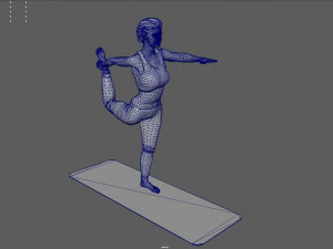 pilates pose 1 3D Model