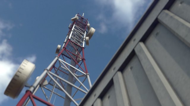 communication tower Modelo 3D .c4d .max .obj .3ds .fbx .stl .blend 