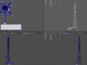 вежа зв'язку 3D Модель