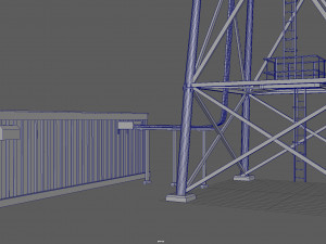 communication tower Modelo 3D