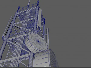 вежа зв'язку 3D Модель