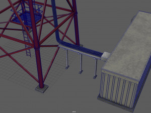 communication tower Modelo 3D