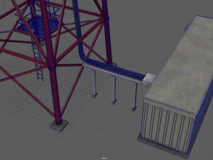 вежа зв'язку 3D Модель