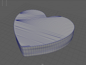 strawberry heart cake 3Dモデル