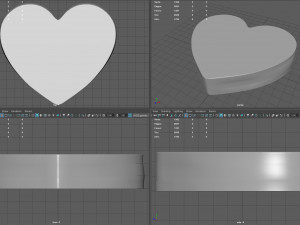 strawberry heart cake 3Dモデル