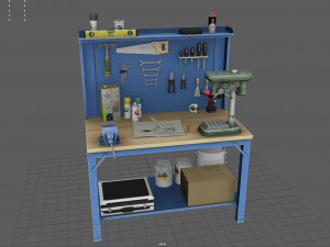workbench Model 3D