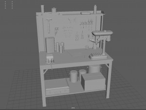 workbench Model 3D