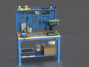 workbench Model 3D