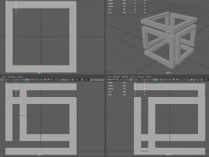 インフィニティキューブ 3Dプリントモデル