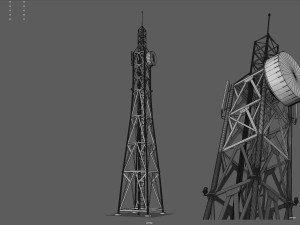 radio tower 3D Модель