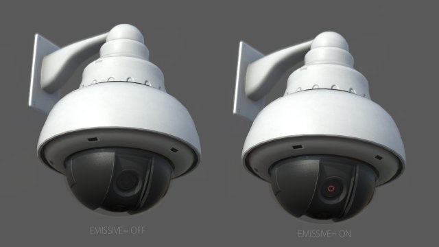 dome security camera Modèle 3D .c4d .max .obj .3ds .fbx .stl .blend 