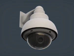 kopułkowa kamera bezpieczeństwa Model 3D