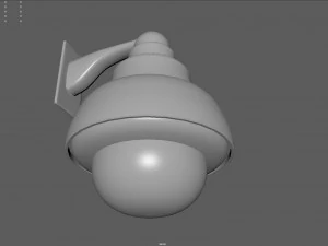 kopułkowa kamera bezpieczeństwa Model 3D