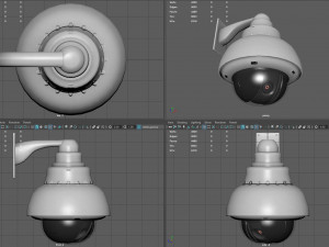 dome security camera Modèle 3D