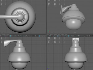 dome security camera Modèle 3D