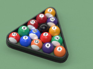 billiard pool table Modelo 3D