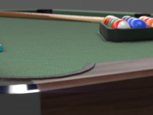 billiard pool table Modelo 3D