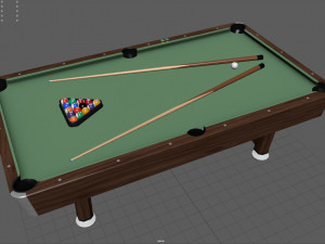 billiard pool table Modelo 3D