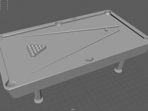 billiard pool table Modelo 3D