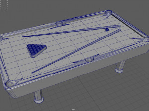 billiard pool table Modelo 3D
