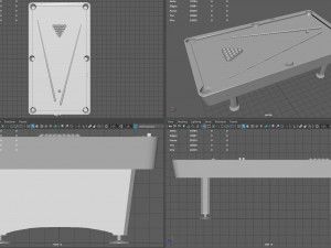 billiard pool table Modelo 3D