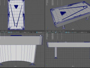 Billardtisch 3D Modell