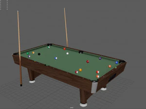 Billardtisch 3D Modell