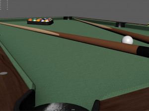 billiard pool table Modelo 3D